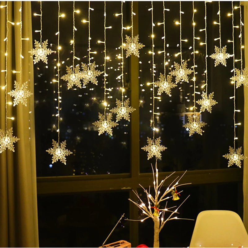 Snowflake curtain LED lights