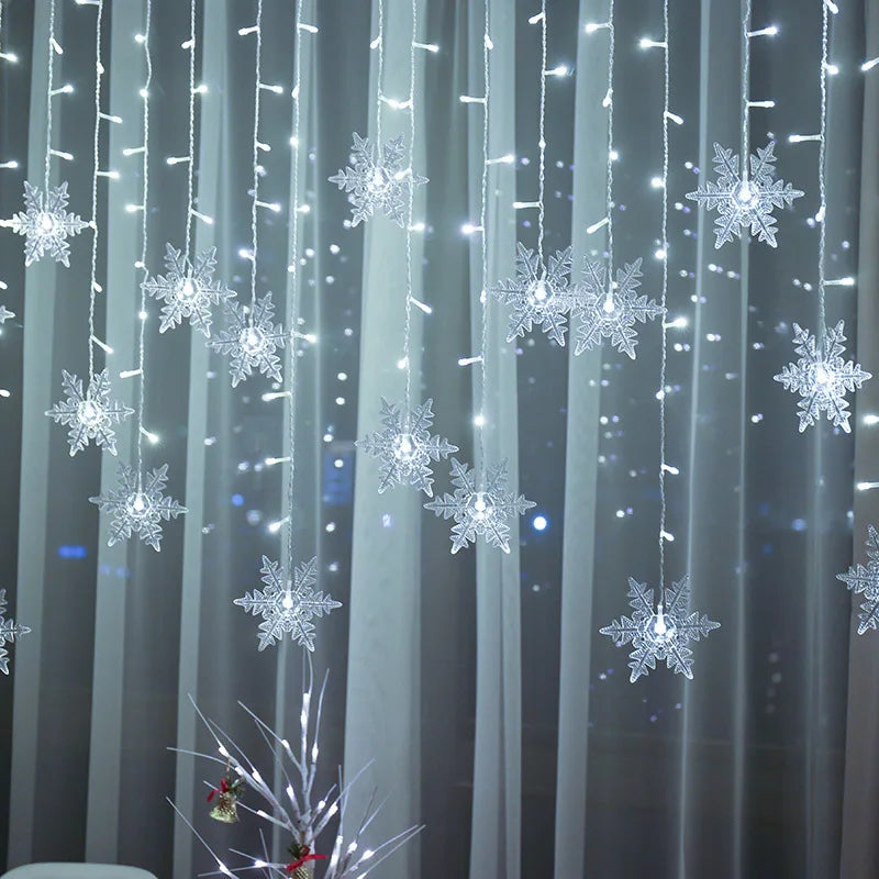 Snowflake curtain LED lights