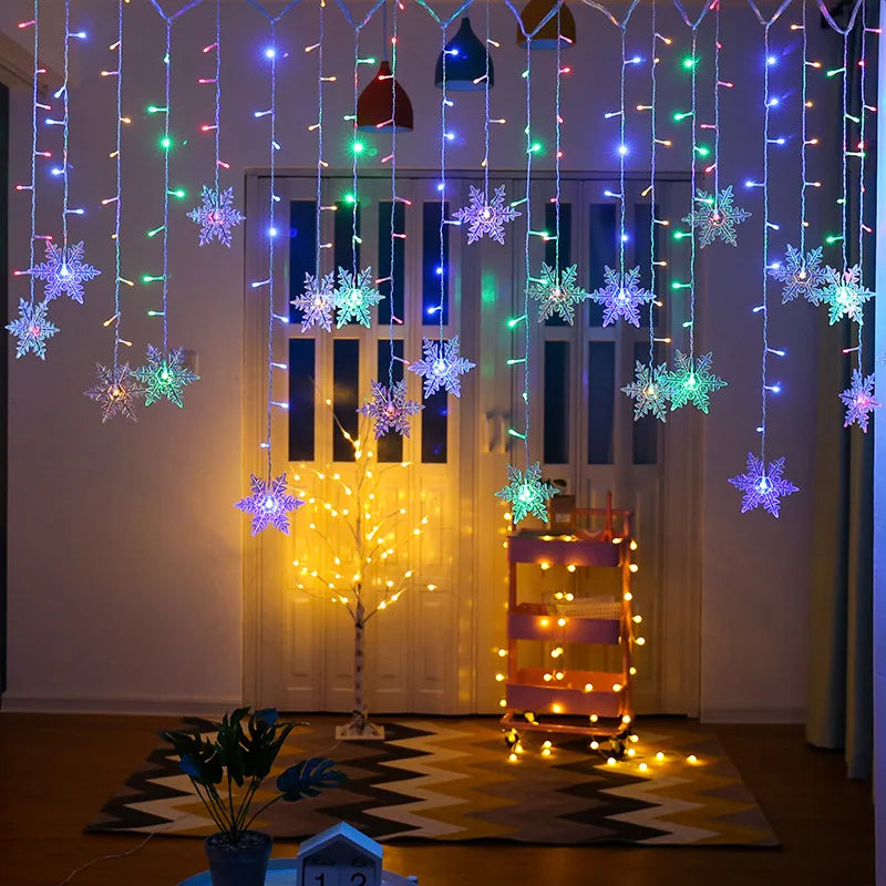 Snowflake curtain LED lights